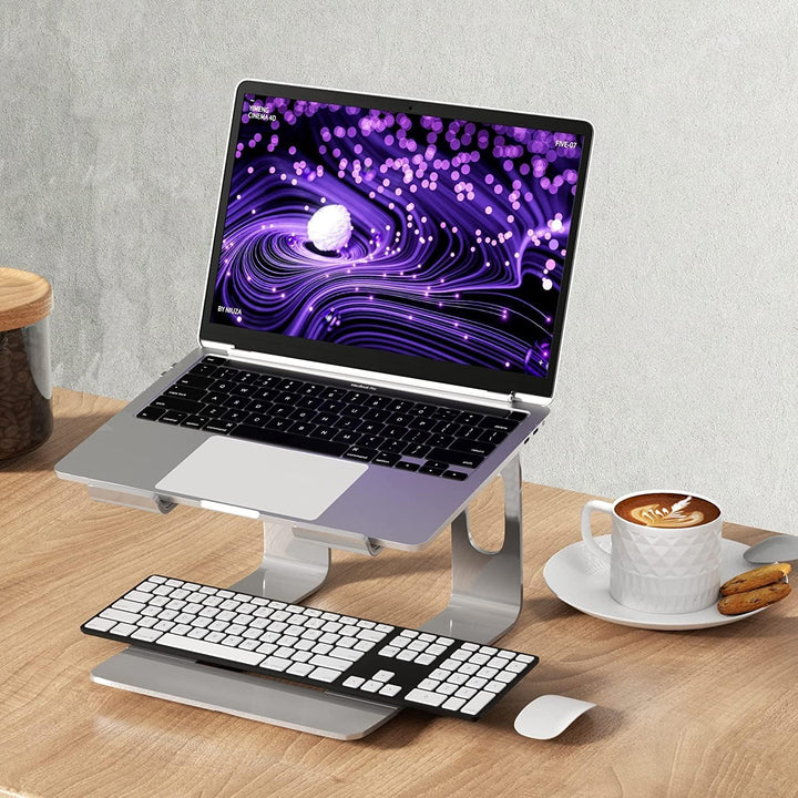 honju Laptop-Ständer für ergonomisches Arbeiten [Laptop-Erhöhung für Schreibtisch, Laptop-Stand aus