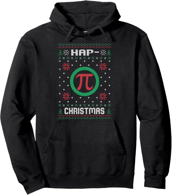 Lustiges Mathe Pi Weihnachtsshirt I Ugly Christmas Nerd Pullover Hoodie