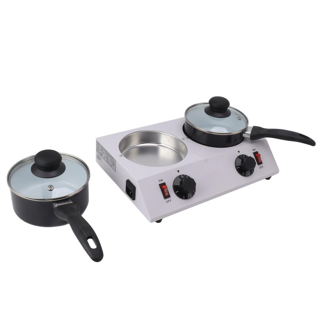 Ejoyous Schokolade Schmelzen Elektrisch, 2 Tanks Schokoladenschmelzer Aluminium Schokoladen Schmelzg