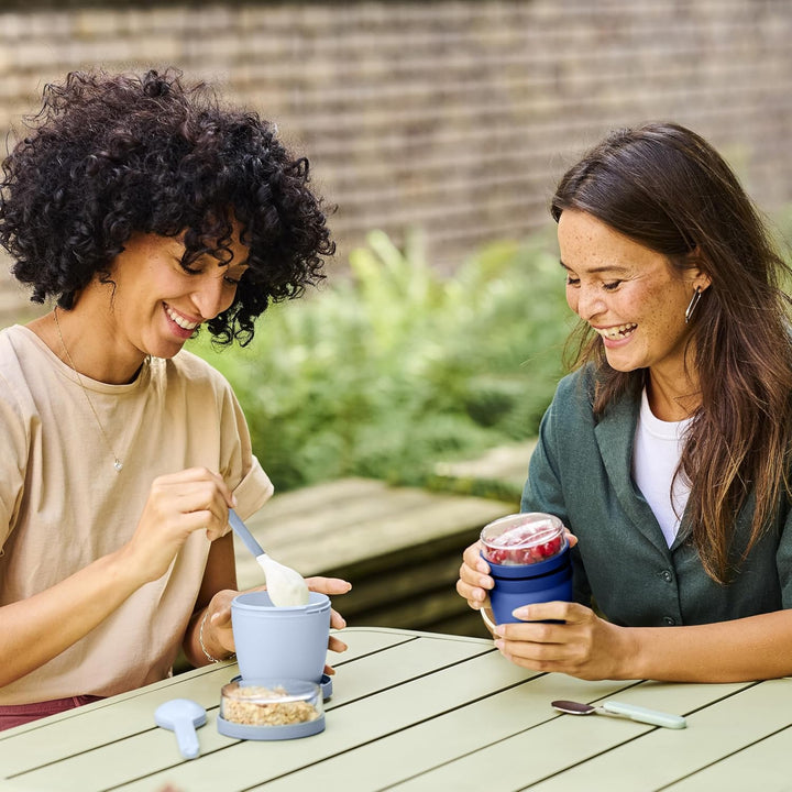 Mepal Müslibecher to go - praktischer Joghurtbecher - Unterteilung für Joghurt &amp; Müsli - Geeignet fü