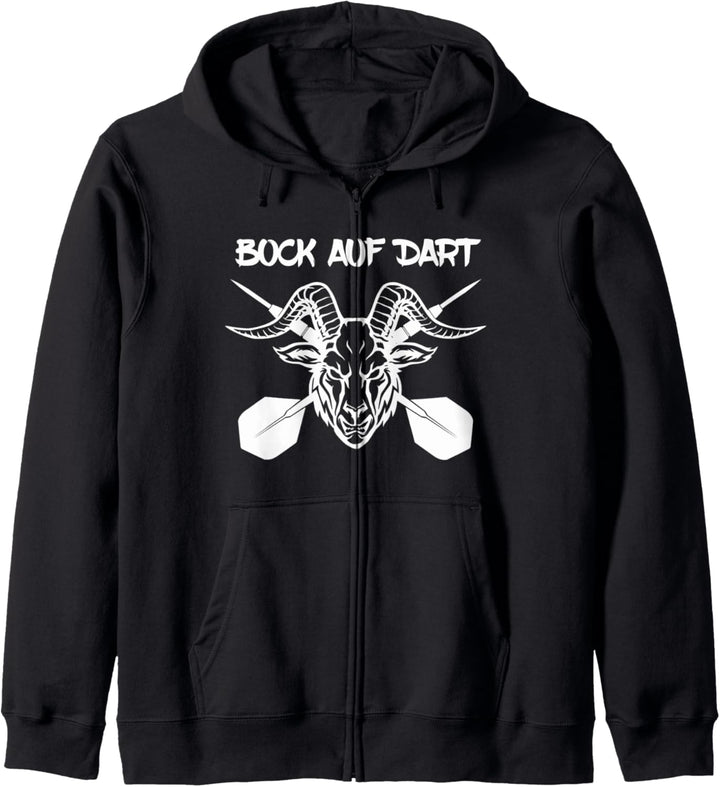 Bock auf Dart Dartspielen Pfeile werfen Dartpfeil Darten Kapuzenjacke