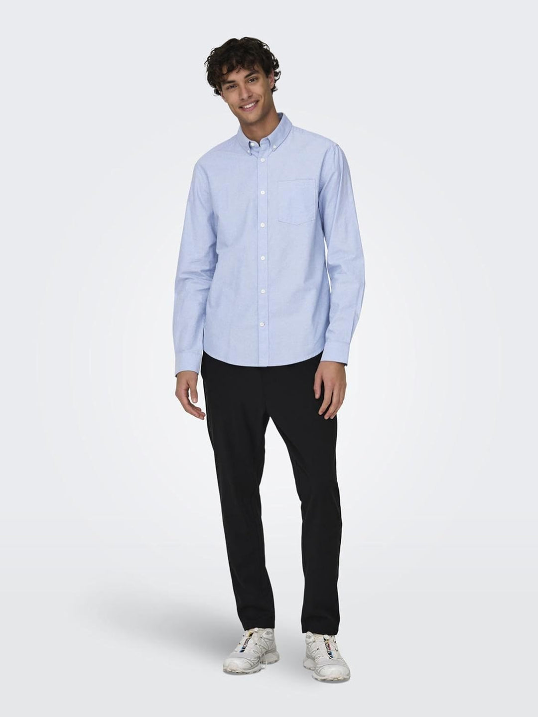 ONLY & SONS Male Hemd ONSNIKO Hemd XS Cashmere Blue, XS Cashmere Blue