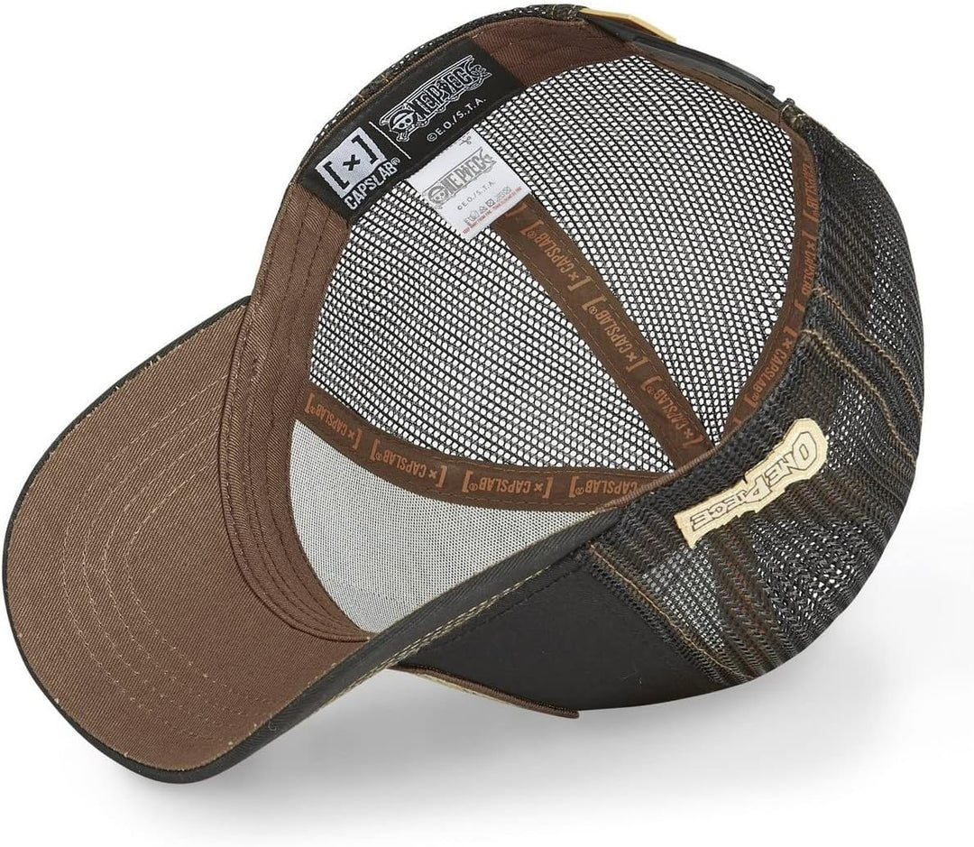 Cap Herren One Piece, Tracker Kappe Herren, Gesucht, Anti-Reizung, Braun/Schwarz/Beige, Einheitsgrös