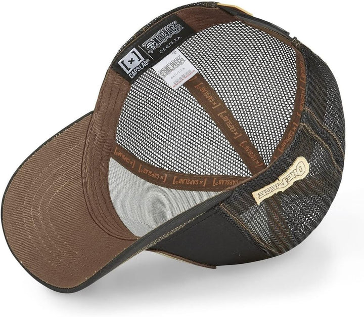 Cap Herren One Piece, Tracker Kappe Herren, Gesucht, Anti-Reizung, Braun/Schwarz/Beige, Einheitsgrös