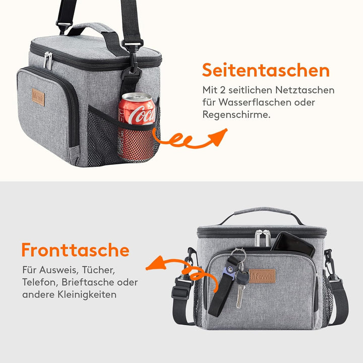 Lifewit Isolierte Kühltasche, Wiederverwendbare Lunchtasche, Tragbare Kühlbox, weiche Tragetasche, a