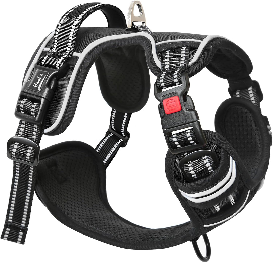 HEELE Hundegeschirr, Brustgeschirre für Hunde, Laufgeschirre Hund mit abschliessbarem Schnappverschl
