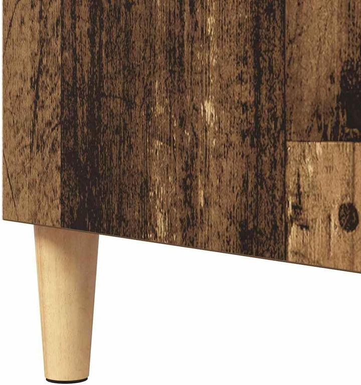 vidaXL Sideboard aus alt aussehendem Holz 57 x 35 x 90 cm, mit stabilen Holzbeinen. Viel Stauraum, f