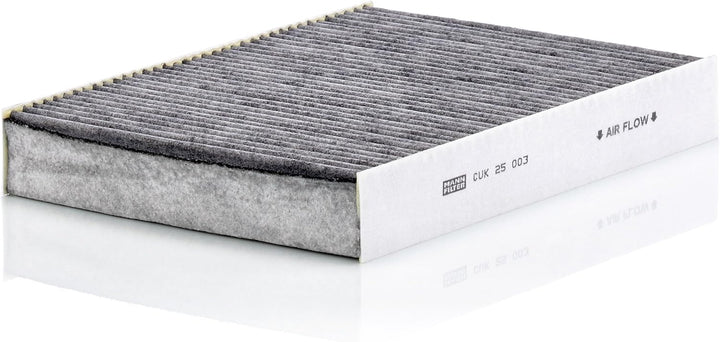 MANN-FILTER CUK 25 003 Innenraumfilter – Pollenfilter mit Aktivkohle – Für PKW CUK Single, CUK Singl