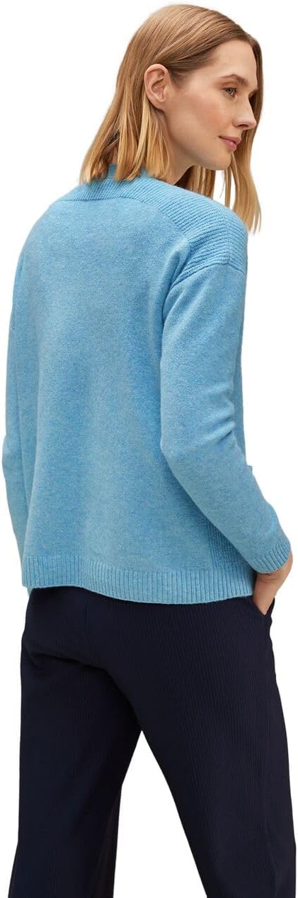 Street One Damen Cardigan mit Taschen 44 Light Aquamarine Blue Mel., 44 Light Aquamarine Blue Mel.