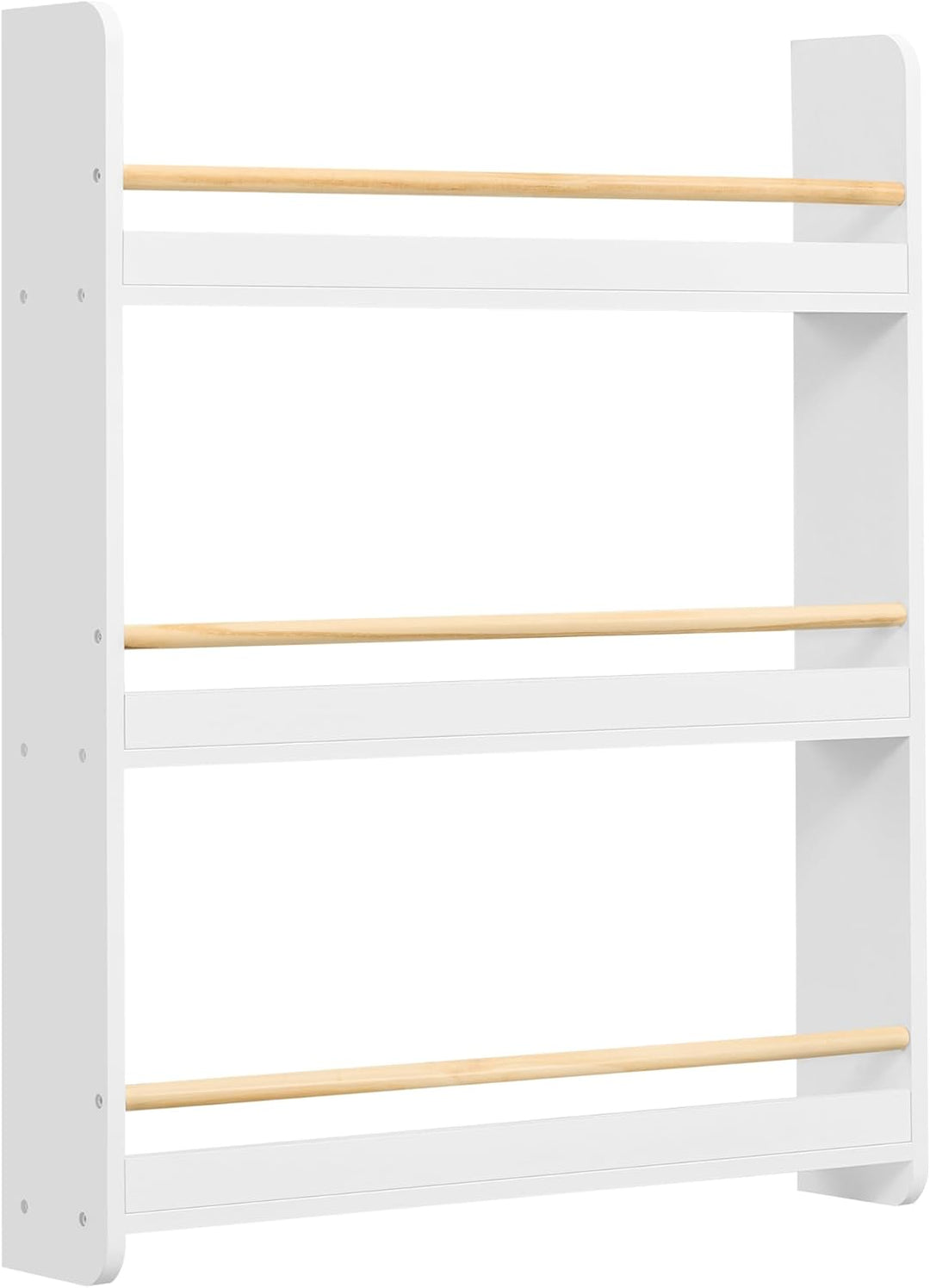 SONGMICS Bücherregal Kinder, Kinderregal mit 3 Ebenen, Spielzeugregal, Wandregal, für Kinderzimmer,