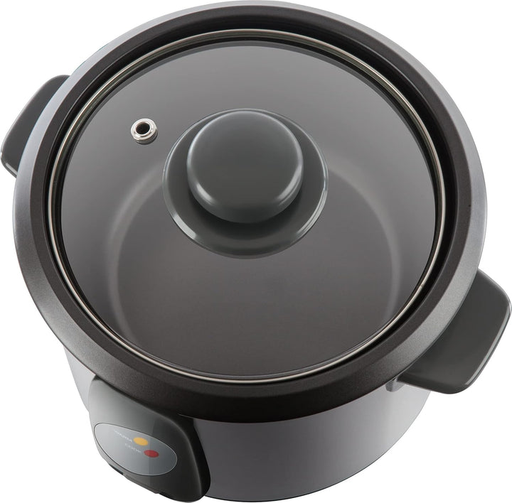 SENCOR SRM 1000SS Reiskocher( 400 Watt, Reiskocher mit Dampfgarer-Einsatz, Reislöffel, Messbecher, V