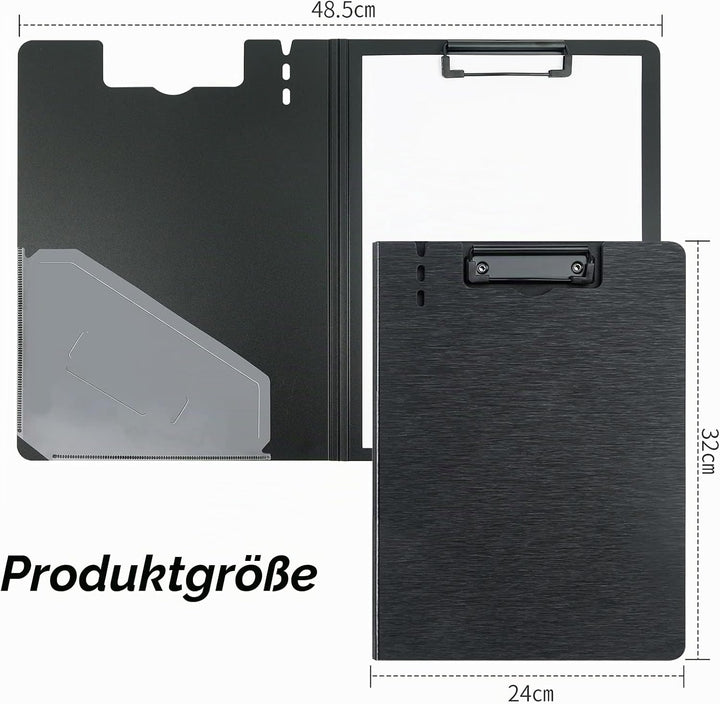 URbantin A4 Klemmbrett Ordner,Faltbare A4-Klemmbretter mit Tasche,10 Stück A4 Klemmbretter,Klemmbret