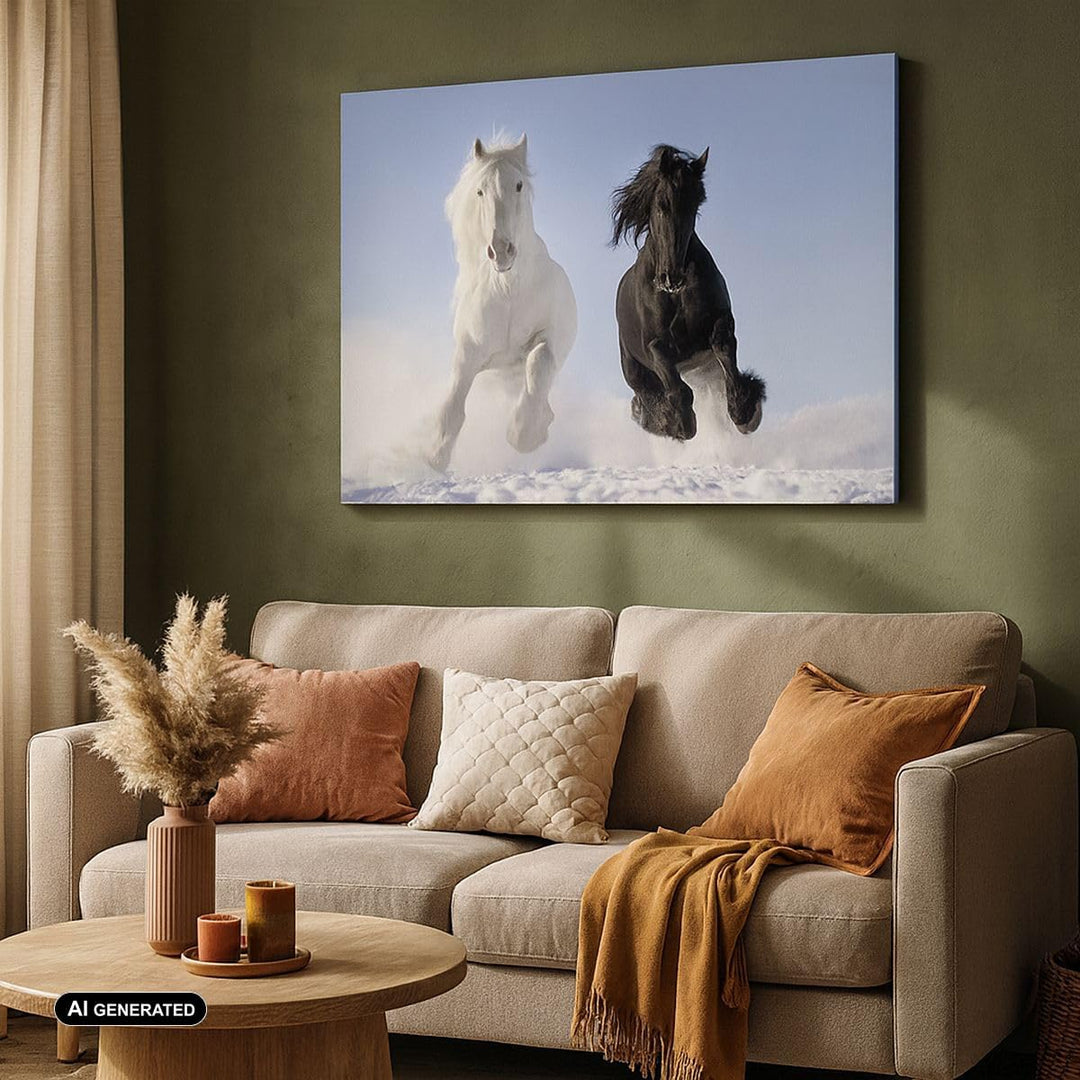 Bilder auf Leinwand 100x70cm Leinwandbild Tiere Schönheit Wettbewerb Gross Wanddeko Bild Schlafzimme