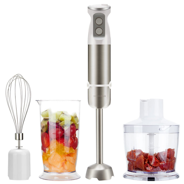 Inkbird Stabmixer Set, 4 in 1 Elektrische Stabmixer mit 6 sechs einstellbaren Stufen, 600 Watt Pürie