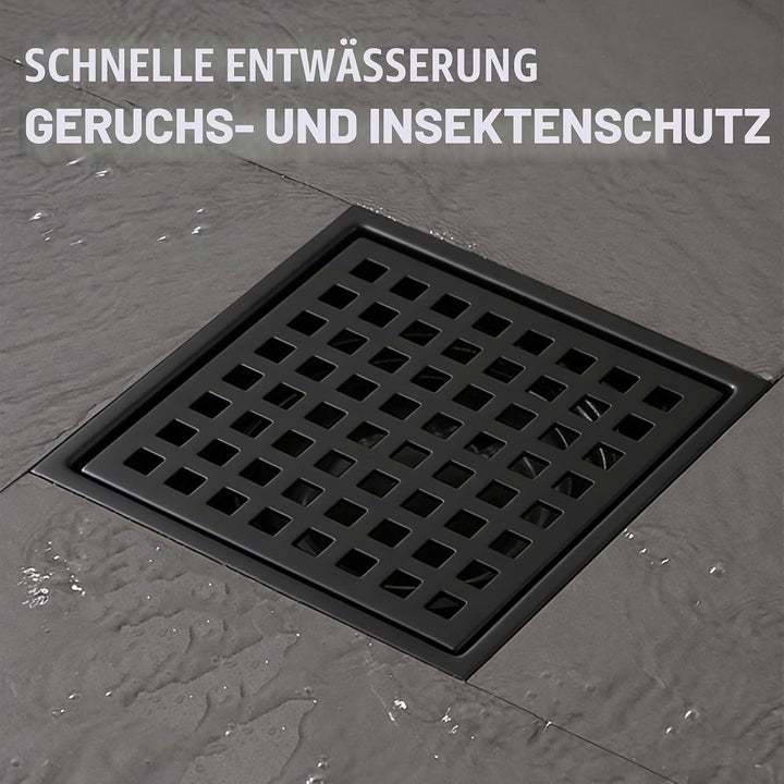 NEWFUN Bodenablauf DN 50,15 * 15cm Bodenablauf Edelstahl, Geruchshemmender, Positiv und Negativ Verw