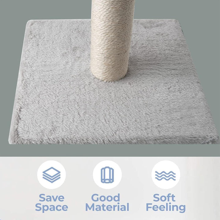 Kratzsäule für Katzen,Kratzbaum für Katzen 97cm Kratzsäule XXL Natural Sisal Seil Pole mit hängendem