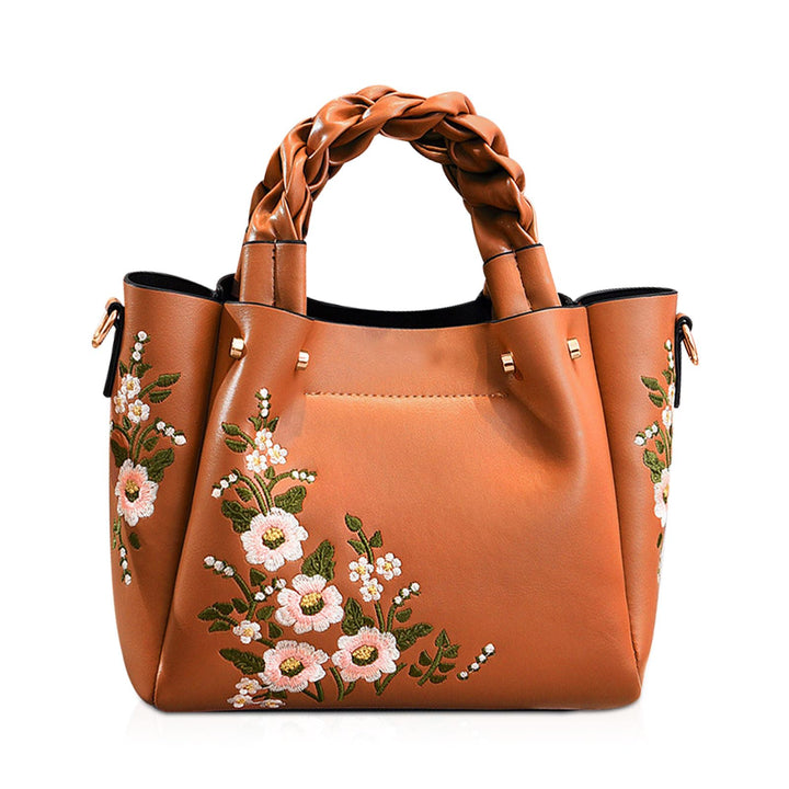 NICOLE & DORIS Elegant Handtasche Damen Shopper Tote PU-Leder Henkeltasche Frauen Schultertasche Bes