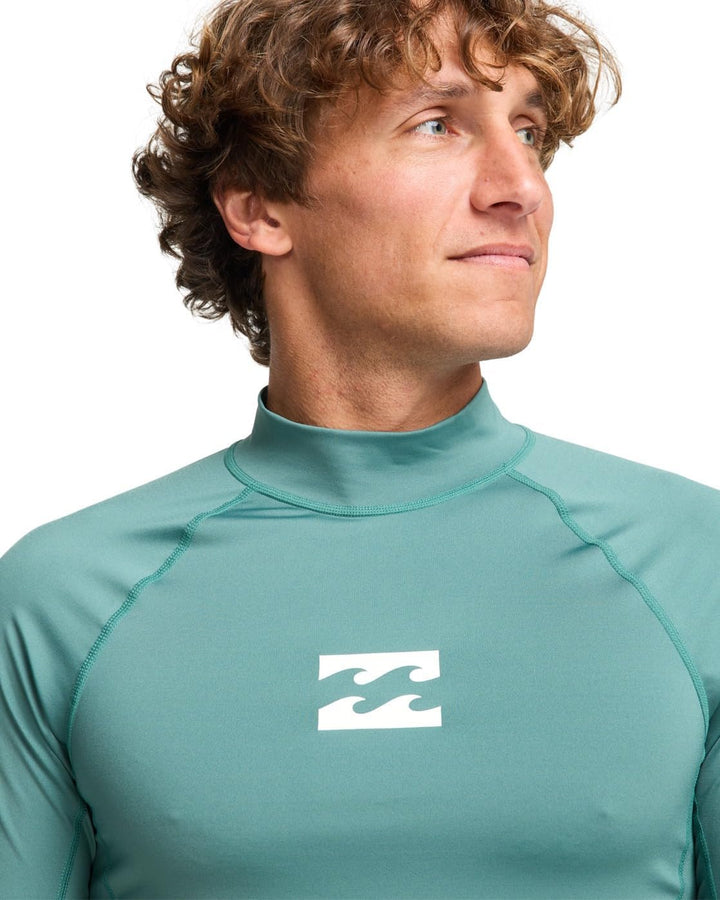 BILLABONG Herren Waves All Day Ss Rash-Guard-Shirt (1er Pack) XL Sea Green, XL Sea Green