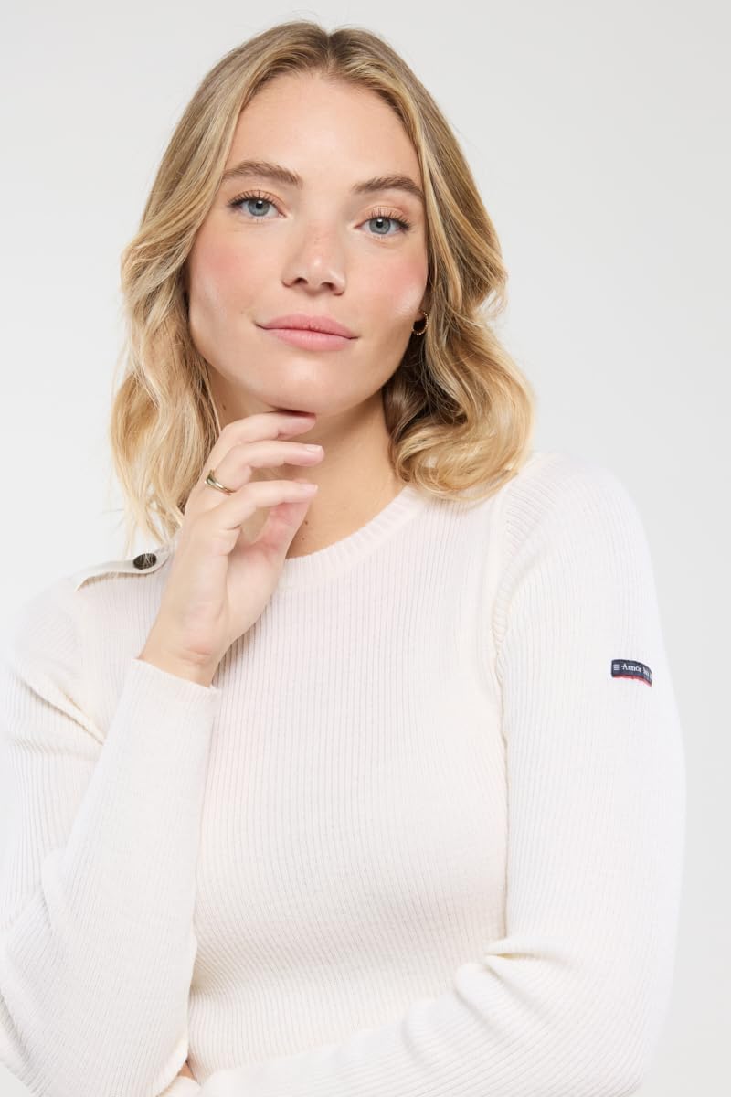 Armor Lux Damen Pull Marin Redon Femme Pullover 3XL Milk, 3XL Milk