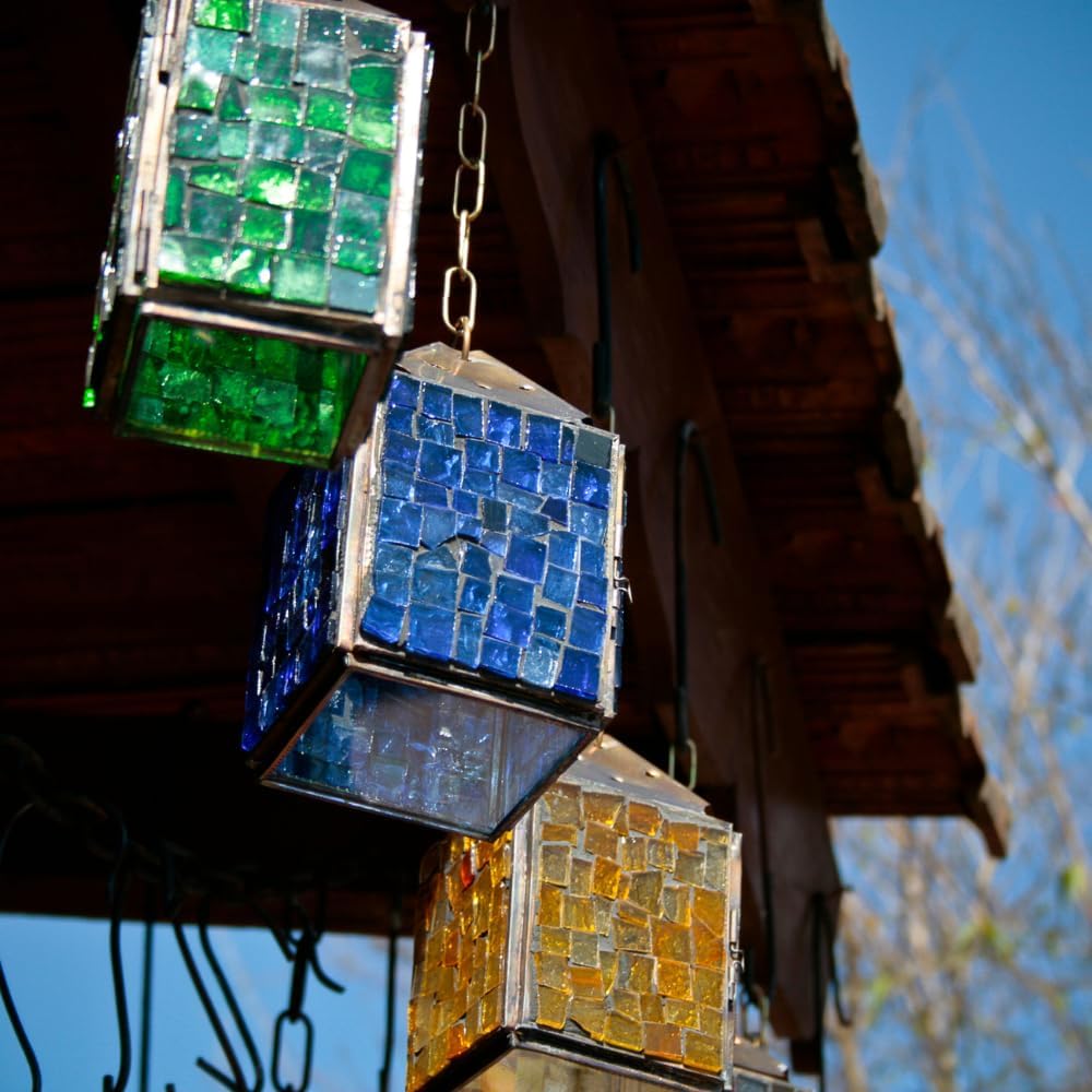 Glasmosaik 900g – Glassteine zum Basteln & DIY in Naturtönen – Bastelset mit Mosaiksteinen für Erwac