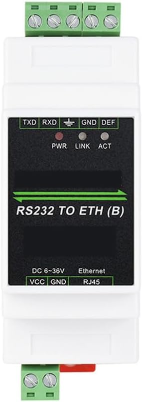 Industrial RS232 Server auf Ethernet Server RJ45 / IP-Konverter Rail-Mount PoE Konverter-Modul