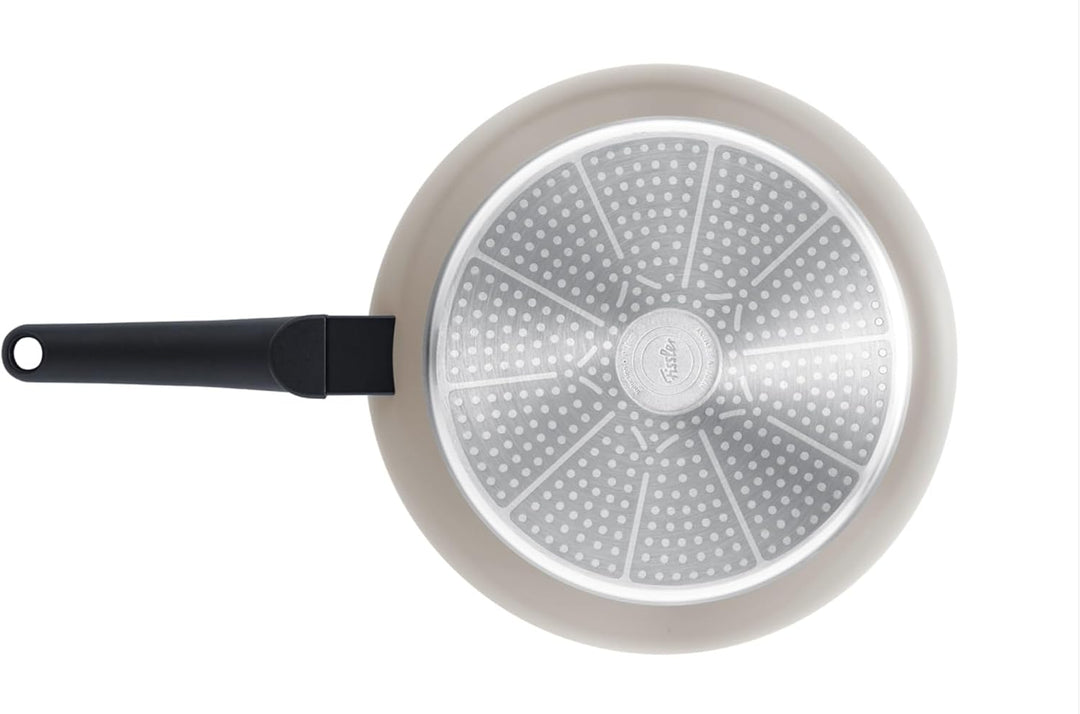 Fissler Ceratal Evo Classic Pfannen-Set 2-teilig (Ø 24 cm + Ø 28 cm, Warmgrau) – Keramikpfannen herg