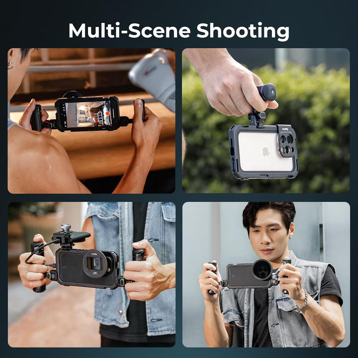 SMALLRIG Mobile Video Cage Basic Edition für iPhone 16 Pro mit speziellem Telefonkäfig mit T-Mount-O