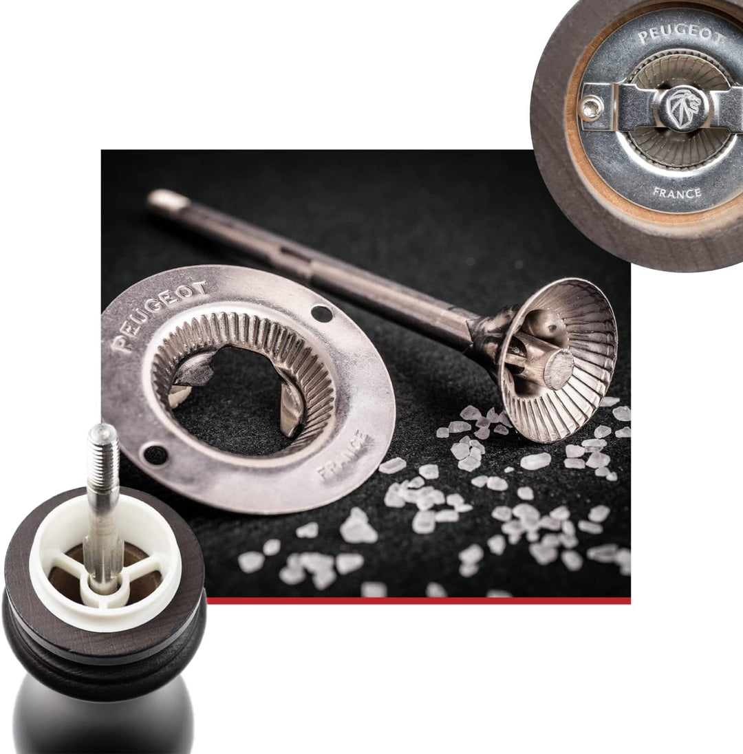 Peugeot Paris Moulin à sel manuel, Réglage mouture classique, Couleur : Naturel, Taille : 18 cm, Mat