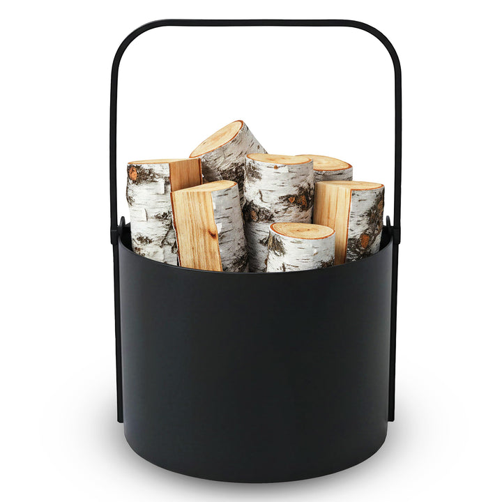 Kapaga - Holzkörbe, Kaminholzregal innen Metall, Holzlager innen, Feuerholzregal, Brennholzregal inn