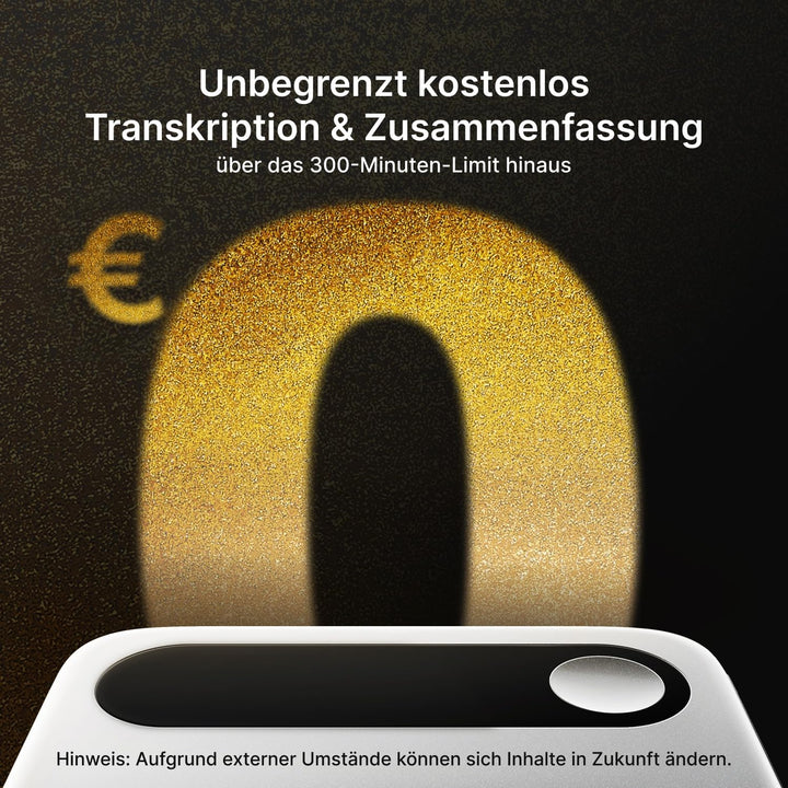 Comulytic Note Pro KI Digitales Diktiergerät Aufnahmegerät mit unbegrenzte Transkription &Zusammenfa