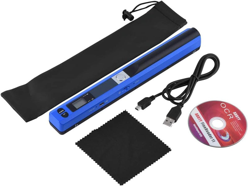 Richer-R Handscanner, Tragbarer Scanner 900DPI Auflösung Mobile Farbe Dokumentenscanner,Wireless Tra