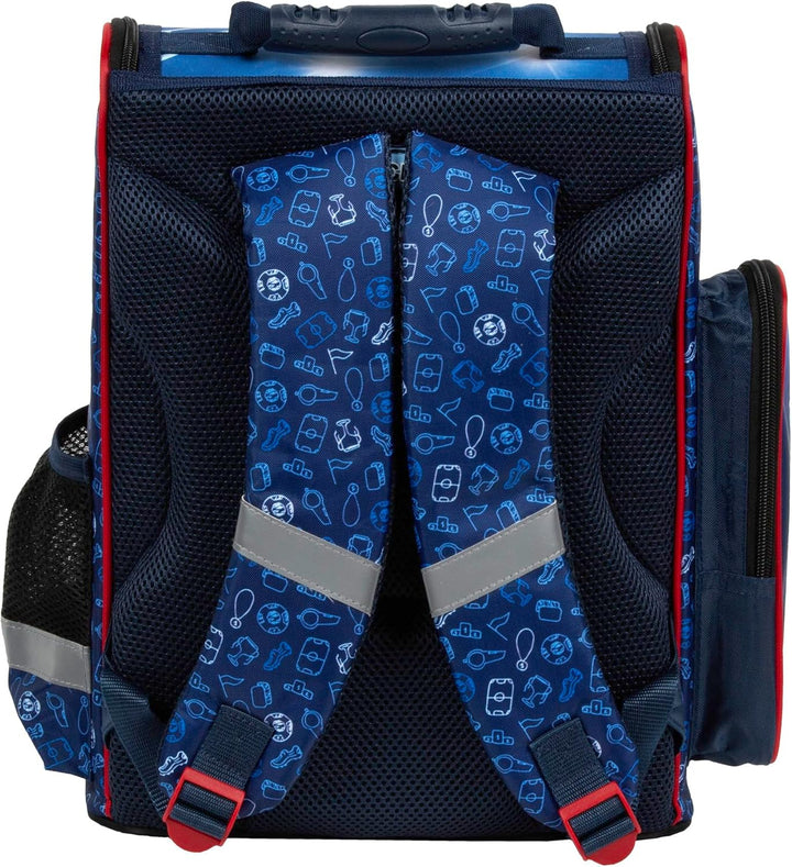 Goldkids - Schulranzen für Jungen, 6er-Set - Schul-Rucksack für Kinder mit Federmäppchen - Schuhbeut