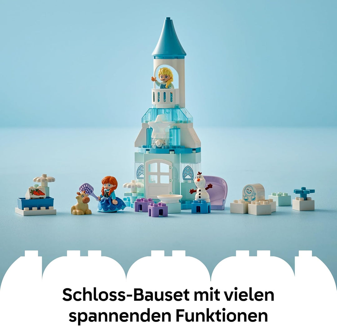 LEGO DUPLO │ Disney Annas und Elsas Party im Eispalast - Frozen Spielzeug mit ELSA Figur, Lichtstein