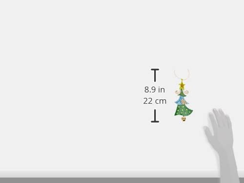 Small Foot Metallanhänger Tannenbaum, Weihnachtliche Deko, 4er Set, 5147, Metall, Mehrfarbig, 1, 4