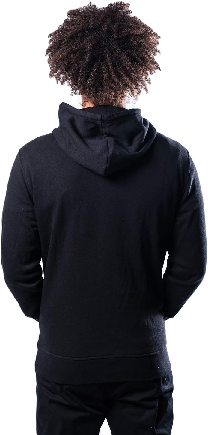 Ultra Game NBA Men's Fleece Hoodie Pullover Sweatshirt Primo Metallic Chicago Bulls L Schwarz