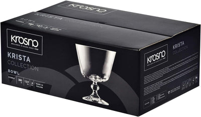 Krosno Eisbecher Eisschale Eisgläser Eiskaffe | Fruchtgeleeschale | Set von 6 | 380 ML | Krista Koll