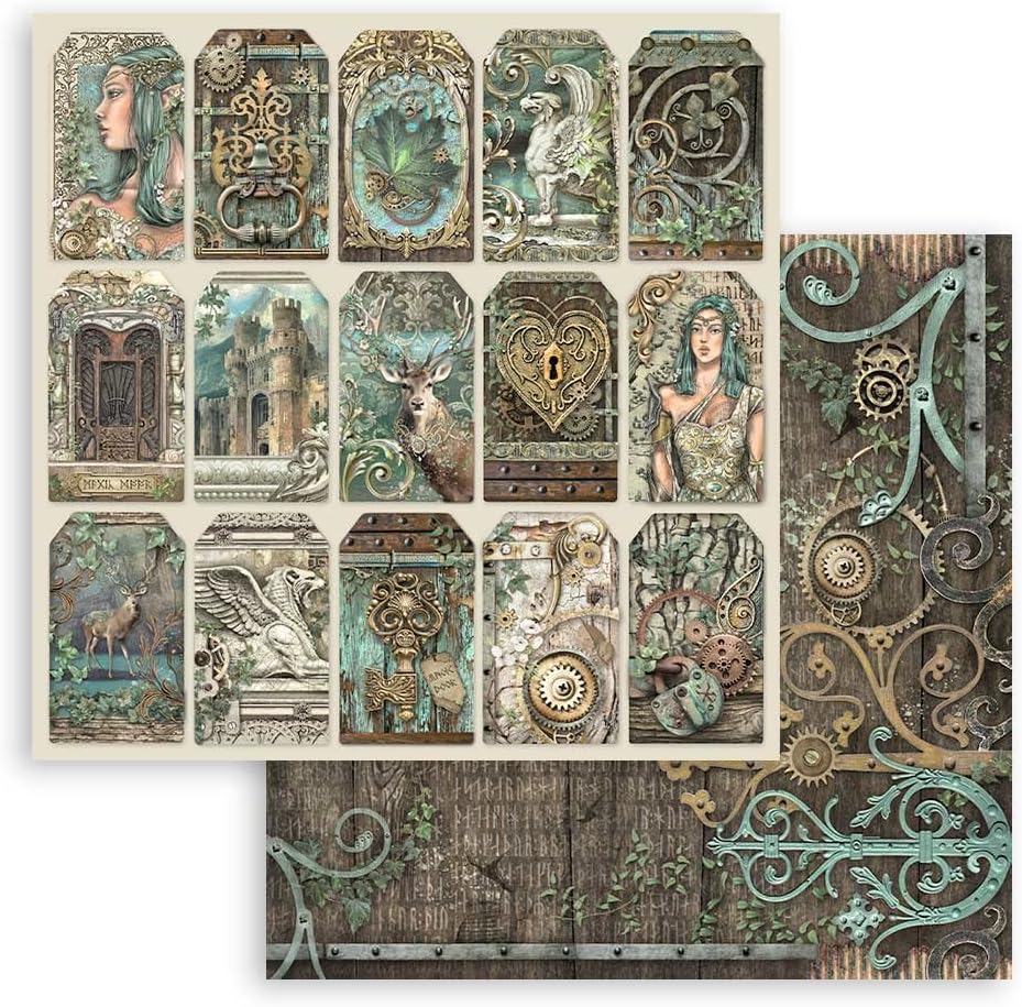 Scrapbooking Pad 10 Sheets CM 30.5x30.5 (12 "X12") - Magic Forest Magic Forest 12" x 12", Magic Fore