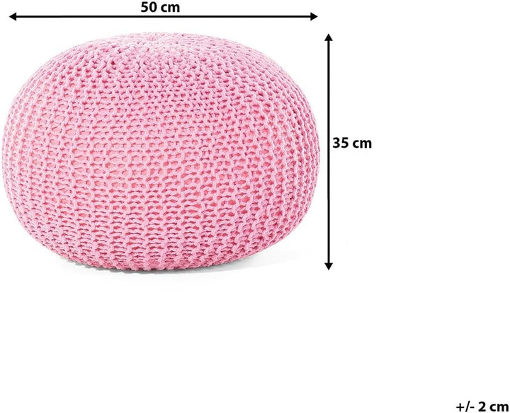 Trendy Ottoman in Rosa Baumwolle 50x35 cm Conrad