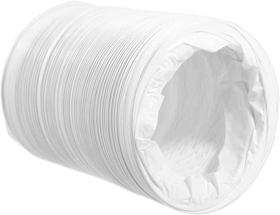 SPARES2GO Klimaanlagenschlauch PVC flexibel Entlüftungsrohr Universal (15,2 cm x 6 m, weiss)