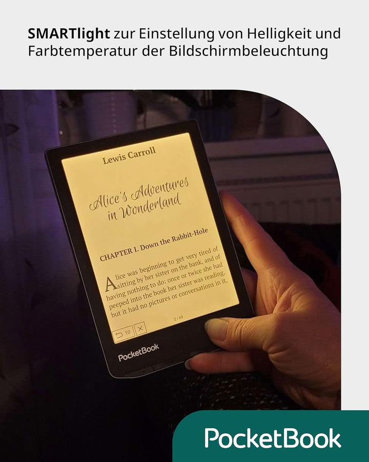 PocketBook e-Book Reader 'Verse' (deutsche Version) 8 GB Speicher (erweiterbar) 15,2 cm (6 Zoll) E-I