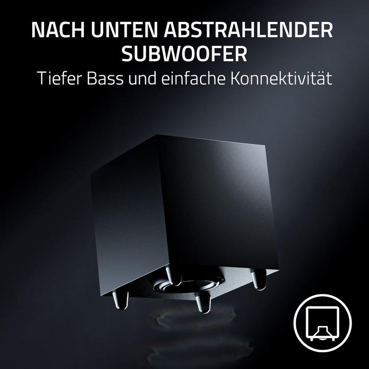 Razer Nommo V2 Pro - Full-Range-2.1-Gaming-Lautsprecher für PC mit kabellosem Subwoofer (3-Zoll-Full