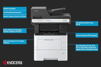 Kyocera Klimaschutz-System Ecosys MA4500ifx Multifunktionsdrucker Schwarz-Weiss, 45 Seiten pro Minut