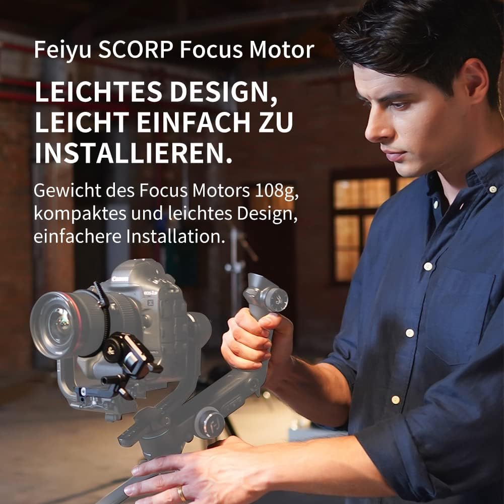 FeiyuTech SCORP Bürstenloser Focus Motor, Follow Focus Kit kompatibel mit SCORP Mini, SCORP-C, SCORP