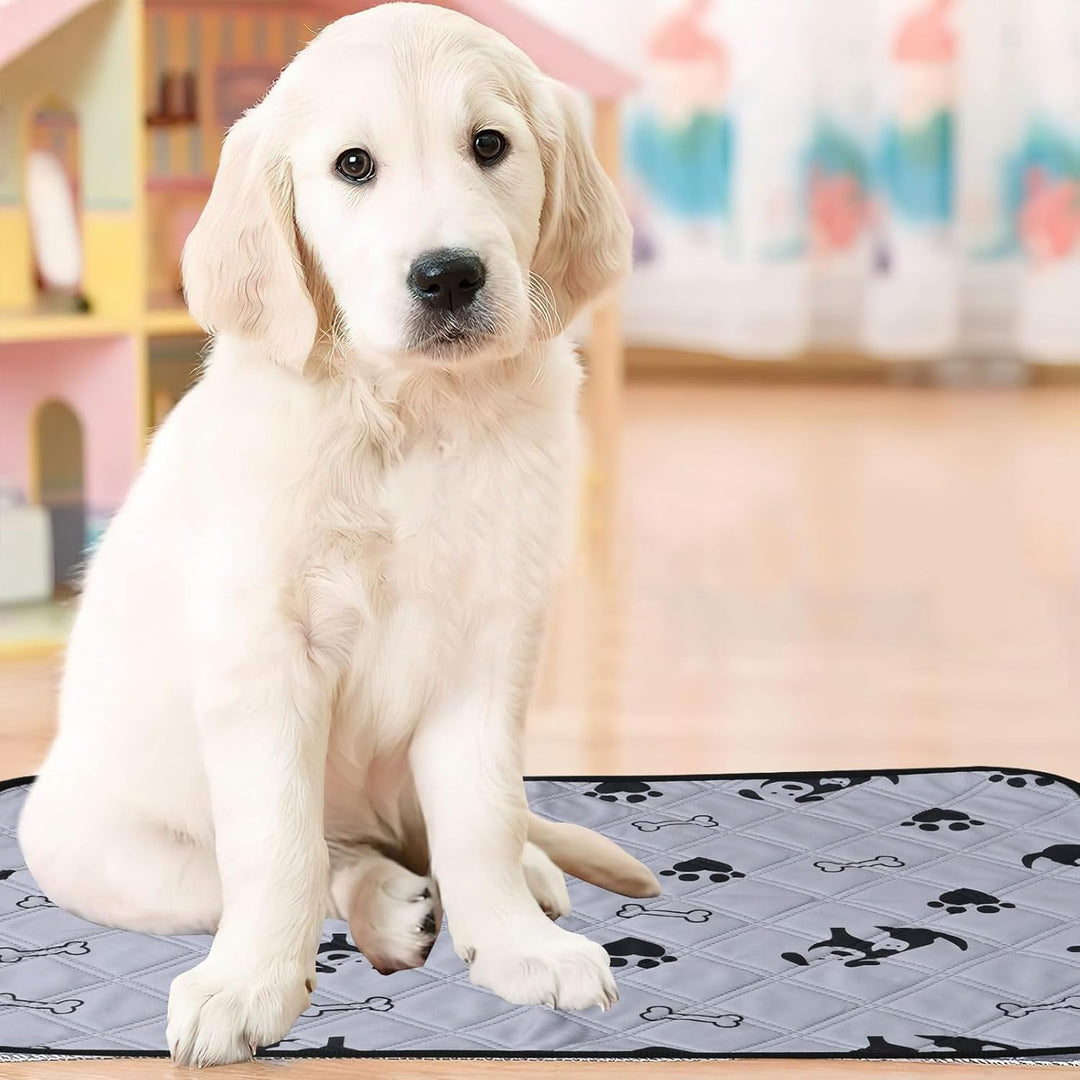 6 Stück Wiederverwendbare Hundetrainingspads, Waschbare Welpen-Trainingspads mit Anti-Rutsch Unterse