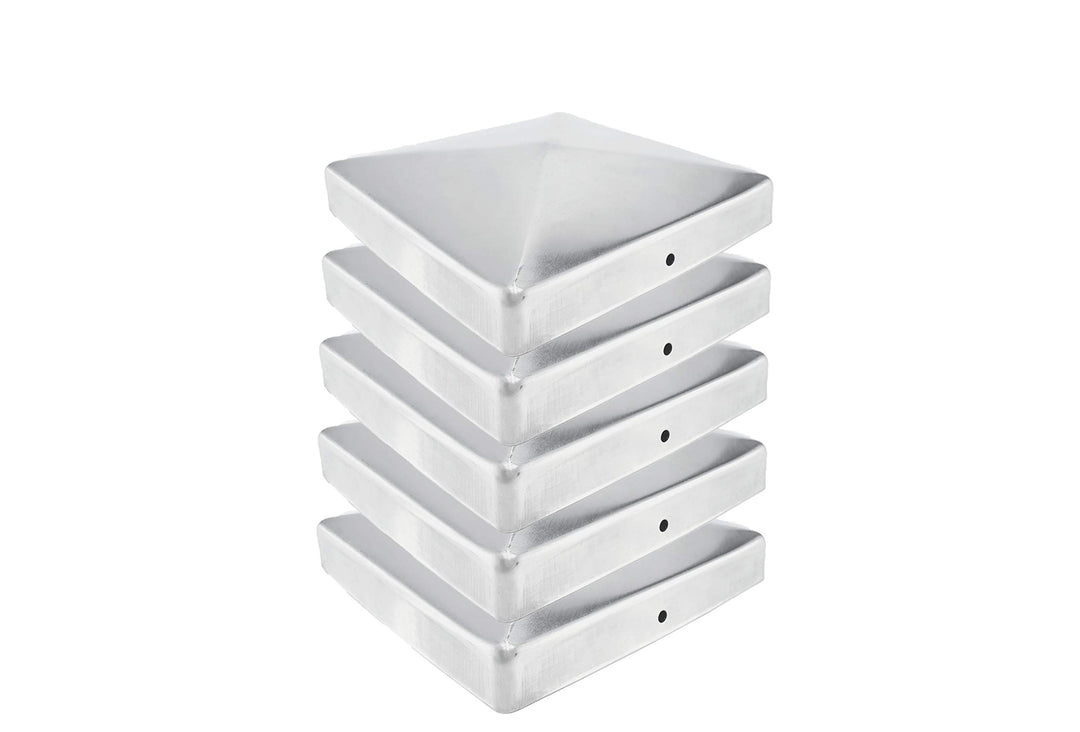 Gartenwelt Riegelsberger Premium Pfostenkappe 146x146 mm aus Edelstahl für Pfosten 14x14 cm Pyramide