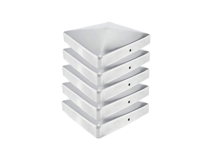 Gartenwelt Riegelsberger Premium Pfostenkappe 146x146 mm aus Edelstahl für Pfosten 14x14 cm Pyramide