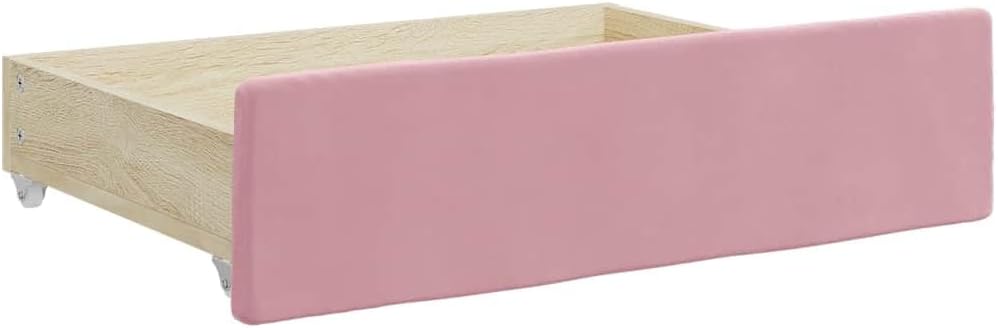 vidaXL Bettschubladen 2 Stk., Bettkasten mit Rollen, Schubkasten Schublade für Bett, Bettschubkasten