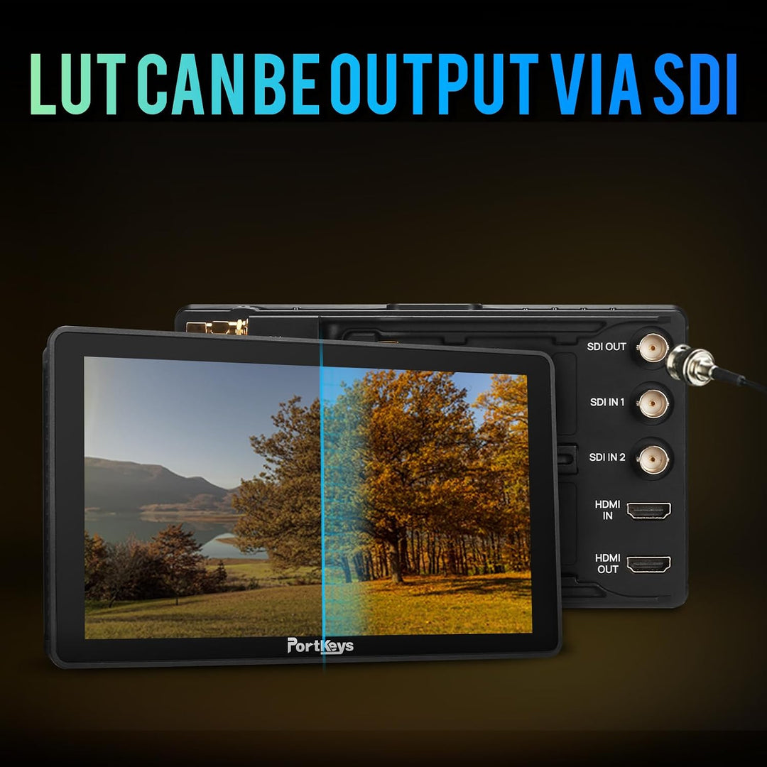 Portkeys BM7IIDS Kabellose Kontrolle Field Kamera Monitor 7" Touchscreen 3G SDI 3D LUT 2200Nit 10bit