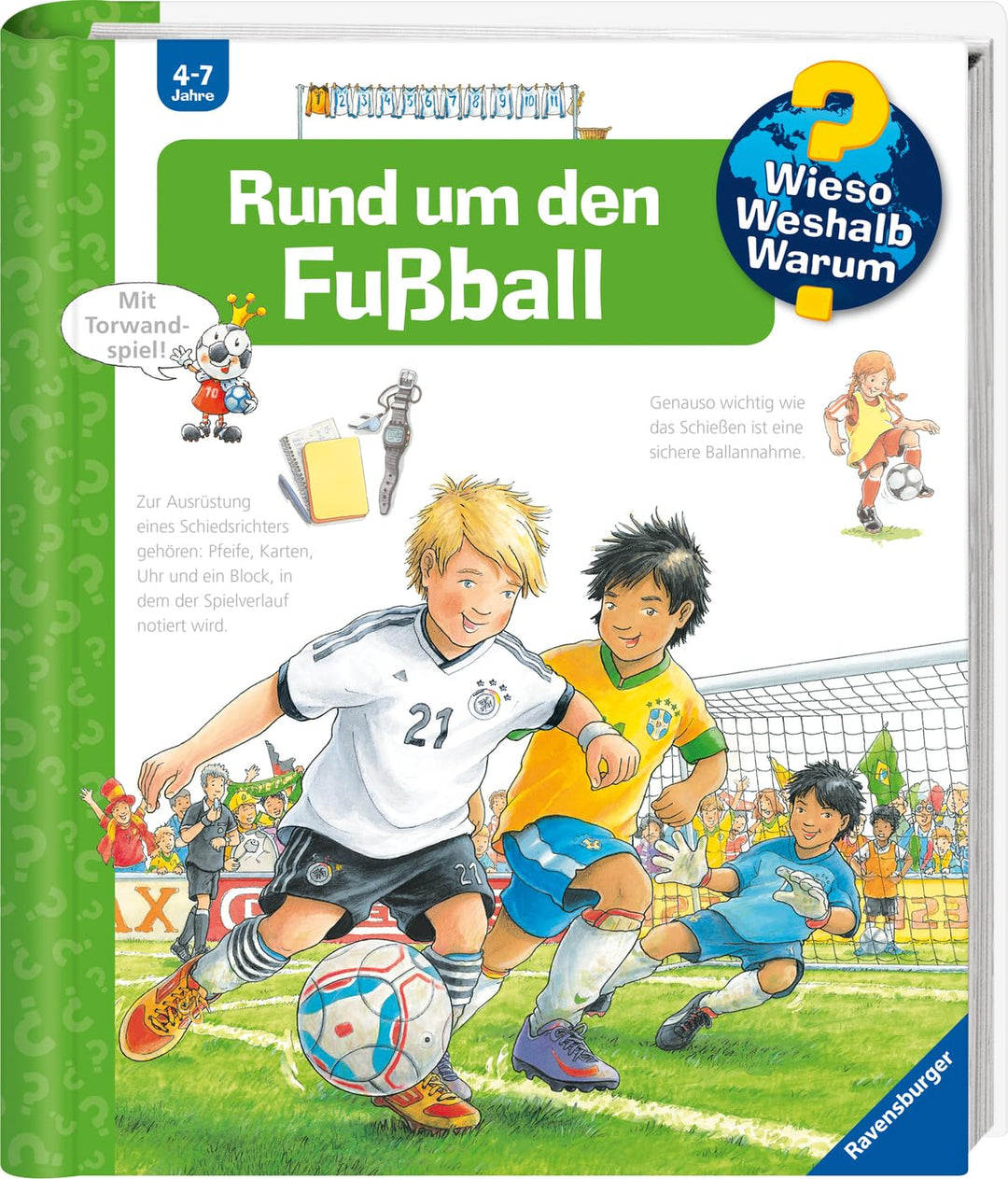 Wieso? Weshalb? Warum?, Band 35 - Rund um den Fussball (Sachbuch ab 4 Jahre - mit Klappen und Torwan