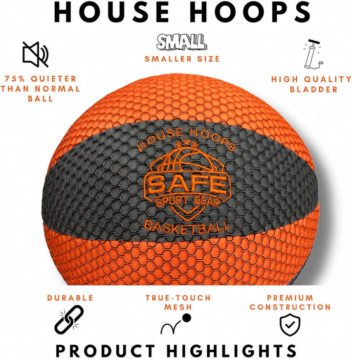 Safe Sport Gear HouseHoops Basketball – Hochwertiger, Weicher Indoor Basketball für Zuhause – Langle